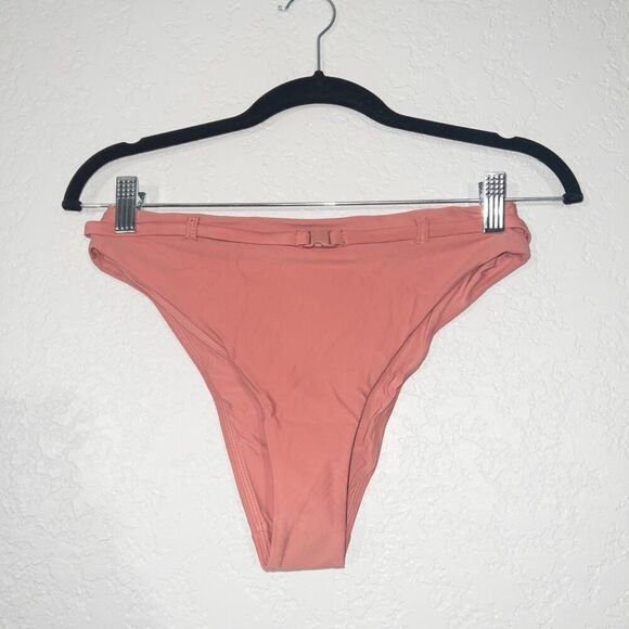 NWT Andie Punch Pink The Riviera High Waisted Bottom Size Small - Picture 2 of 6